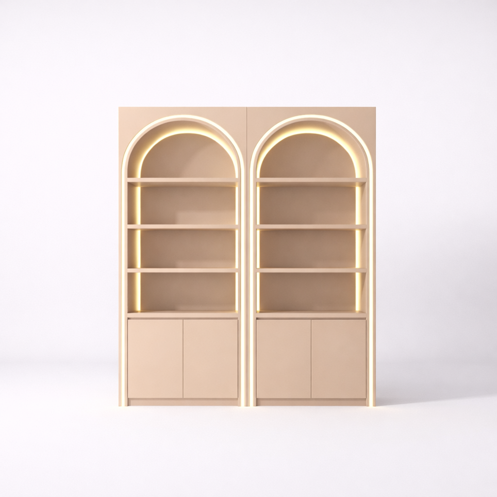 Aura Arch LED Display Cabinet – Double