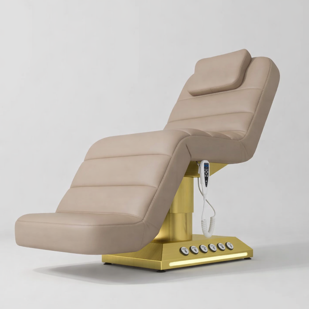 electric adjustable beauty bed with remote control